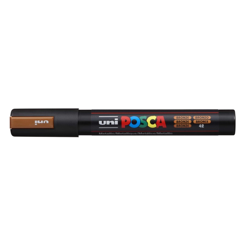 Uni Posca Paint Marker 1.8-2.5mm Bullet Tip Pen (PC-5M) - Set of 8 Metallic Colours