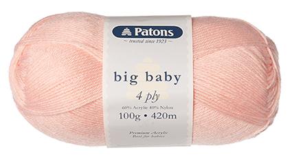 Patons 100g "Big Baby" 4-Ply Acrylic & Nylon Yarn