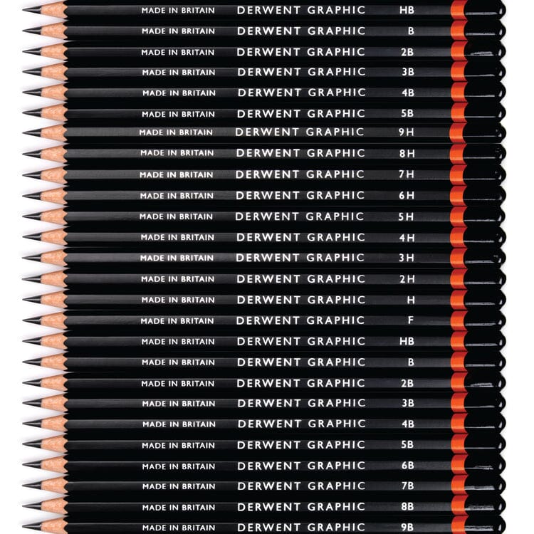 Derwent "Graphic" Professional Graphite Pencil Set - Choose Your Pack