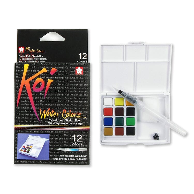 Sakura Koi Traditional Japanese Water Colour Paint - Field Set (Choose Your Size)