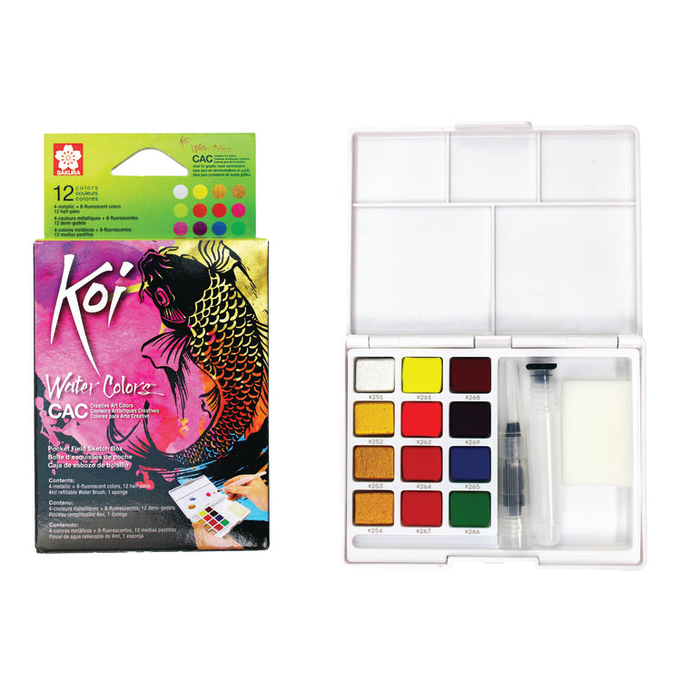 Sakura Koi Traditional Japanese Water Colour Paint - Field Set (Choose Your Size)