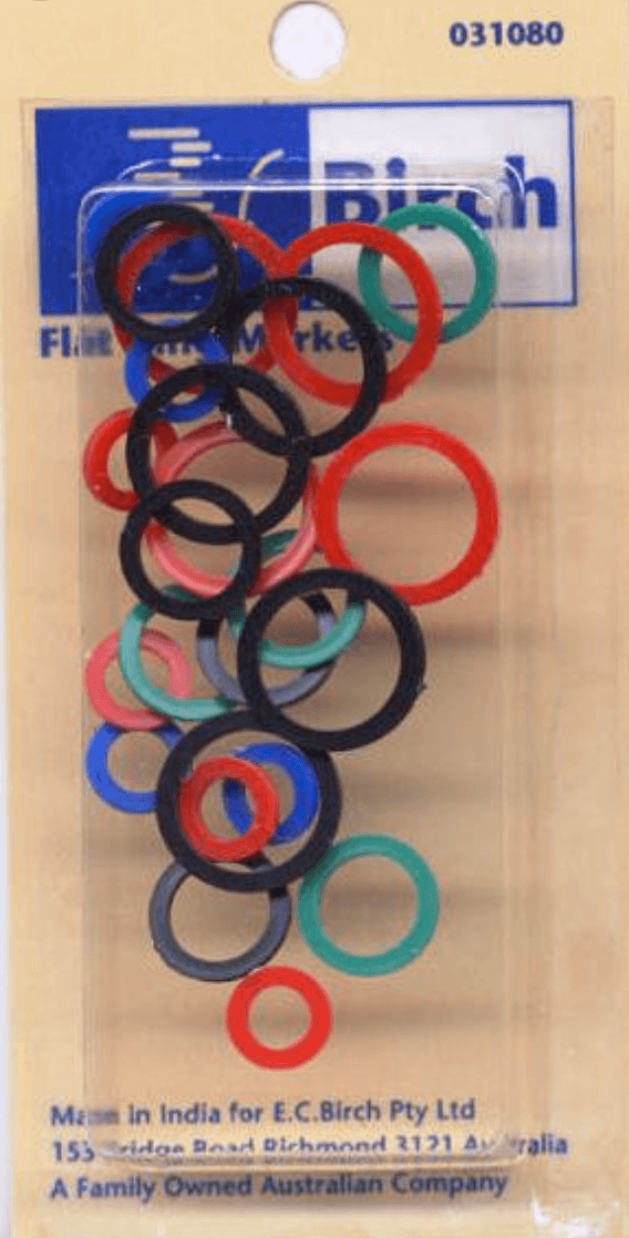 Birch Flat Ring Markers - 24 Pack