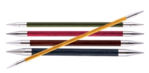 KnitPro "Royale" Birch Wood Double Point Knitting Needles (15cm or 20cm)