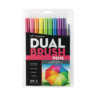 Tombow Dual Brush Pen Markers - Set of 10 (Choose Your Pack)