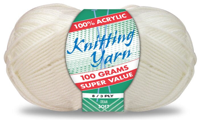 Everyday Super Value 100g Acrylic 8-Ply Knitting Yarn - Solids