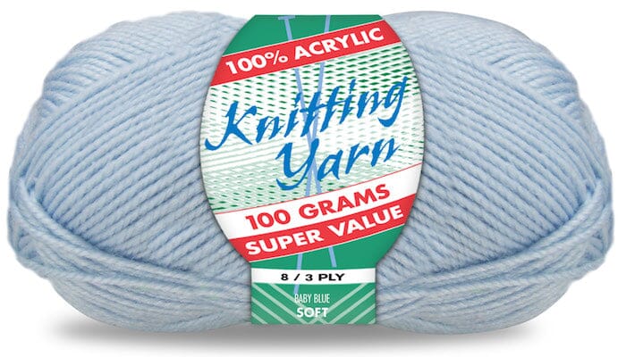 Everyday Super Value 100g Acrylic 8-Ply Knitting Yarn - Solids