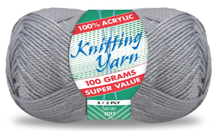Everyday Super Value 100g Acrylic 8-Ply Knitting Yarn - Solids