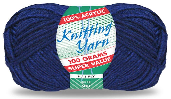 Everyday Super Value 100g Acrylic 8-Ply Knitting Yarn - Solids