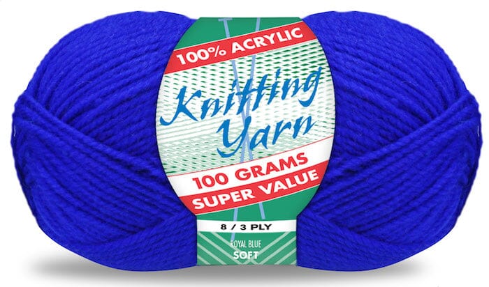 Everyday Super Value 100g Acrylic 8-Ply Knitting Yarn - Solids