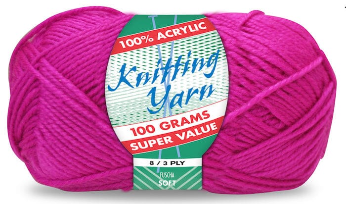 Everyday Super Value 100g Acrylic 8-Ply Knitting Yarn - Choose Your Colour