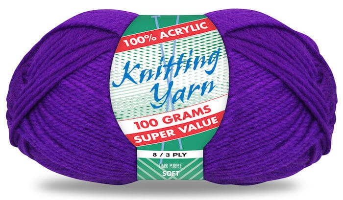 Everyday Super Value 100g Acrylic 8-Ply Knitting Yarn - Solids