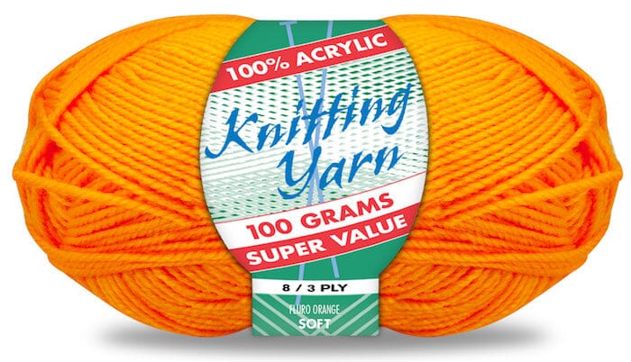 Everyday Super Value 100g Acrylic 8-Ply Knitting Yarn - Solids
