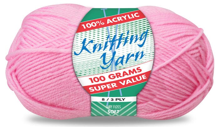 Everyday Super Value 100g Acrylic 8-Ply Knitting Yarn - Solids
