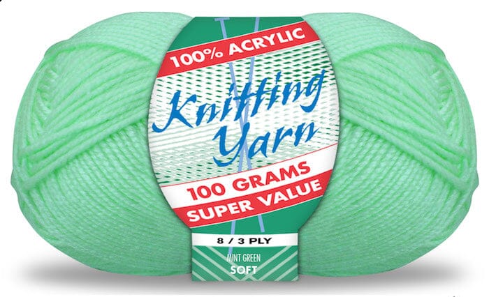 Everyday Super Value 100g Acrylic 8-Ply Knitting Yarn - Solids