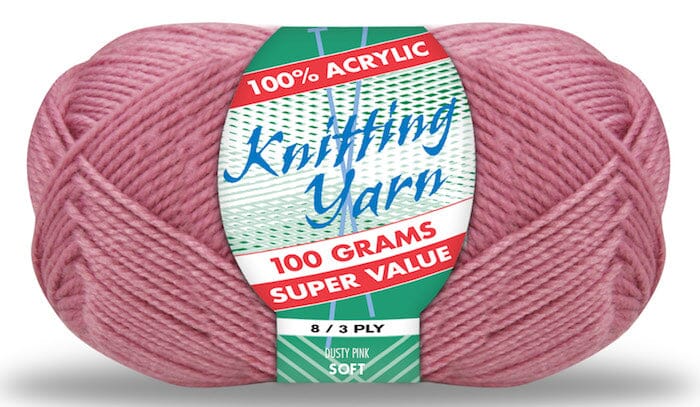 Everyday Super Value 100g Acrylic 8-Ply Knitting Yarn - Solids
