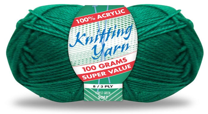 Everyday Super Value 100g Acrylic 8-Ply Knitting Yarn - Solids