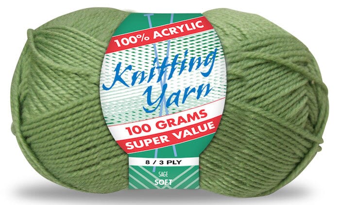 Everyday Super Value 100g Acrylic 8-Ply Knitting Yarn - Solids