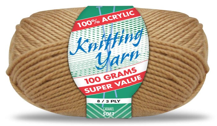 Everyday Super Value 100g Acrylic 8-Ply Knitting Yarn - Solids