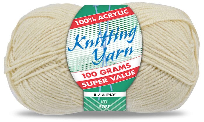 Everyday Super Value 100g Acrylic 8-Ply Knitting Yarn - Solids