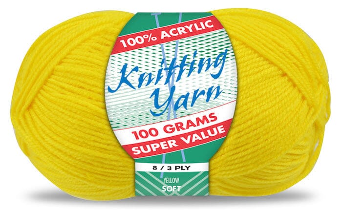 Everyday Super Value 100g Acrylic 8-Ply Knitting Yarn - Solids