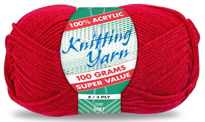 Everyday Super Value 100g Acrylic 8-Ply Knitting Yarn - Solids