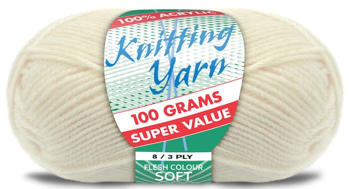 Everyday Super Value 100g Acrylic 8-Ply Knitting Yarn - Solids