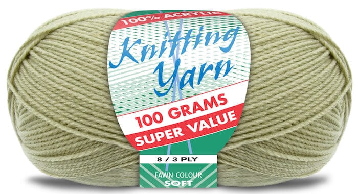 Everyday Super Value 100g Acrylic 8-Ply Knitting Yarn - Solids