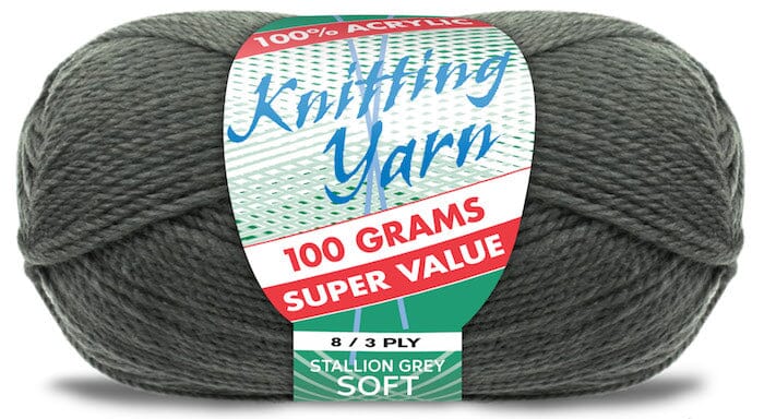 Everyday Super Value 100g Acrylic 8-Ply Knitting Yarn - Solids
