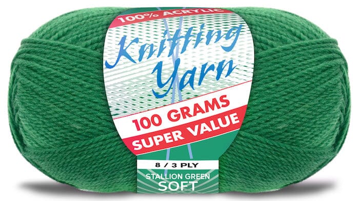 Everyday Super Value 100g Acrylic 8-Ply Knitting Yarn - Solids