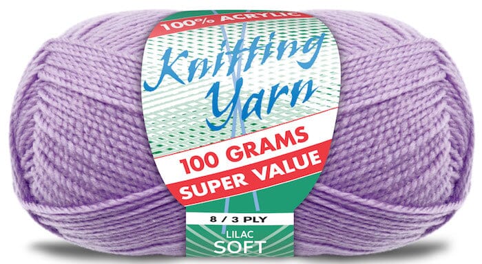 Everyday Super Value 100g Acrylic 8-Ply Knitting Yarn - Solids