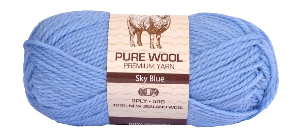 Everyday 50g 100% Pure Wool Premium Knitting Yarn - Choose Your Colour