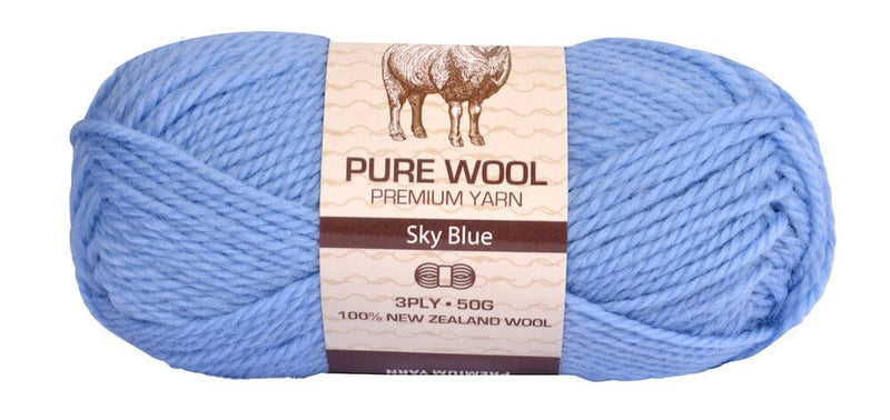 Everyday 50g 100% Pure Wool Premium Knitting Yarn - Choose Your Colour