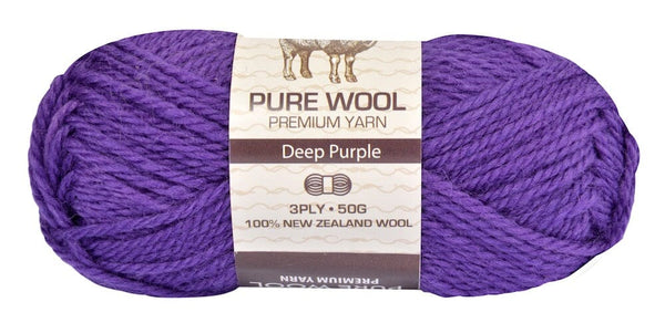 Everyday 50g 100% Pure Wool Premium Knitting Yarn - Choose Your Colour