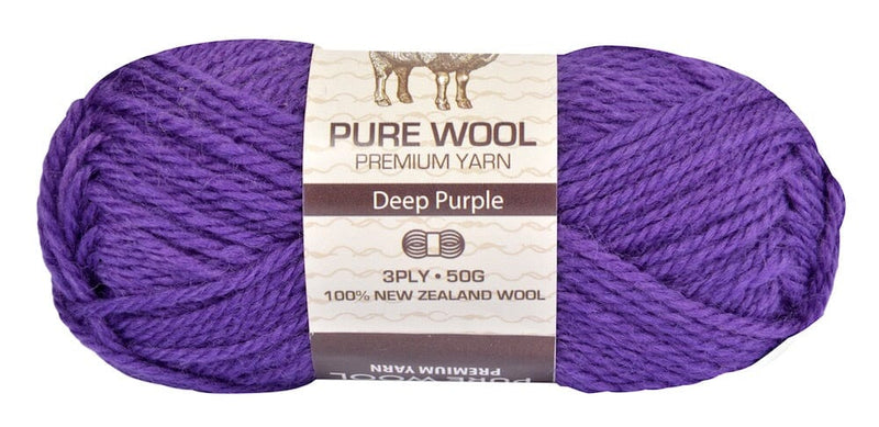 Everyday 50g 100% Pure Wool Premium Knitting Yarn - Choose Your Colour