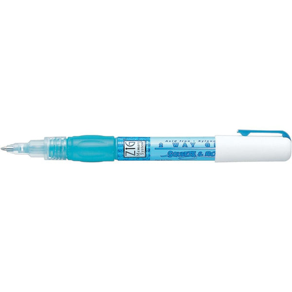 Zig Kuretake 2 Way Glue Pen - Squeeze & Roll Tip