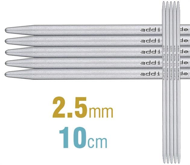 Addi Aluminium Double Pointed Knitting Needles