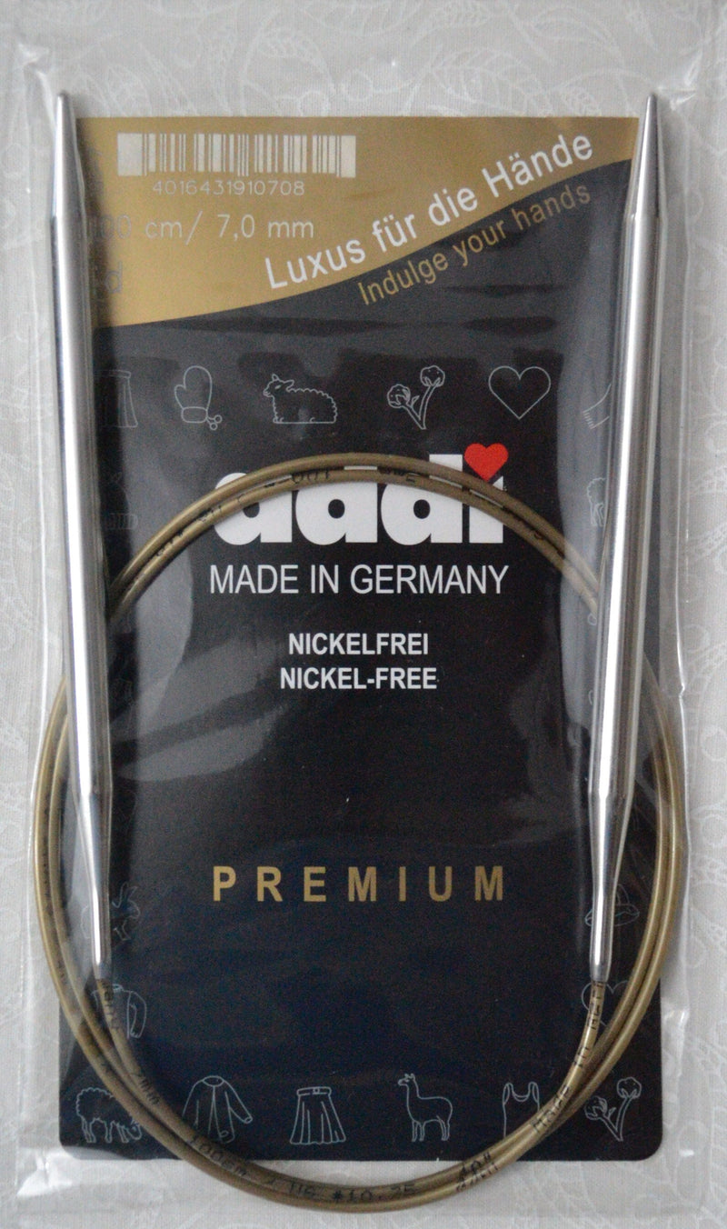 Addi Brass Tip Circular Knitting Needles - 100cm (40")