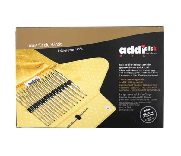 Addi Click 5" (13cm) Interchangeable Knitting Needle Tips - Mix Set