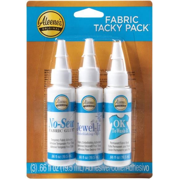 Aleene's "Tacky Pack" Trial Craft Glue Pack - 3 x 58ml (.66oz) Tubes