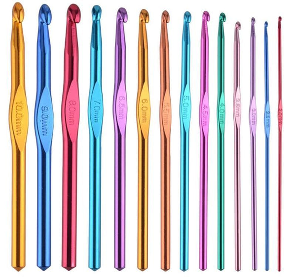 Everyday Colourful Aluminium Crochet Hook - Choose Your Size (2.00mm - 10.00mm)