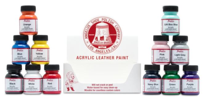 Angelus 29ml (1oz) Acrylic Leather Paint - Metallic & Pearl Colours