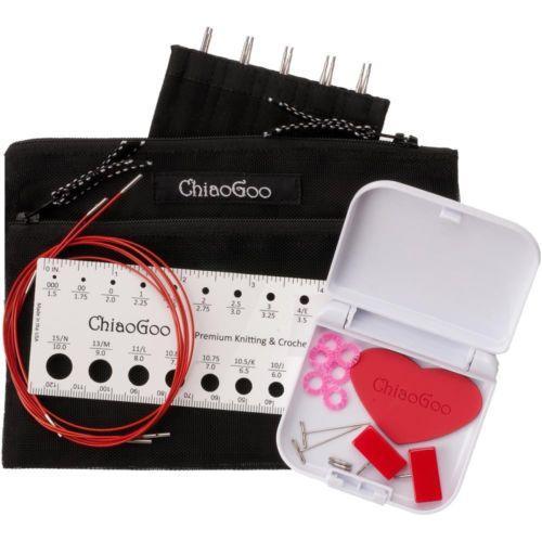 ChiaoGoo TWIST IC 5" (13cm) Circular Knitting Needles - Mini Complete Set