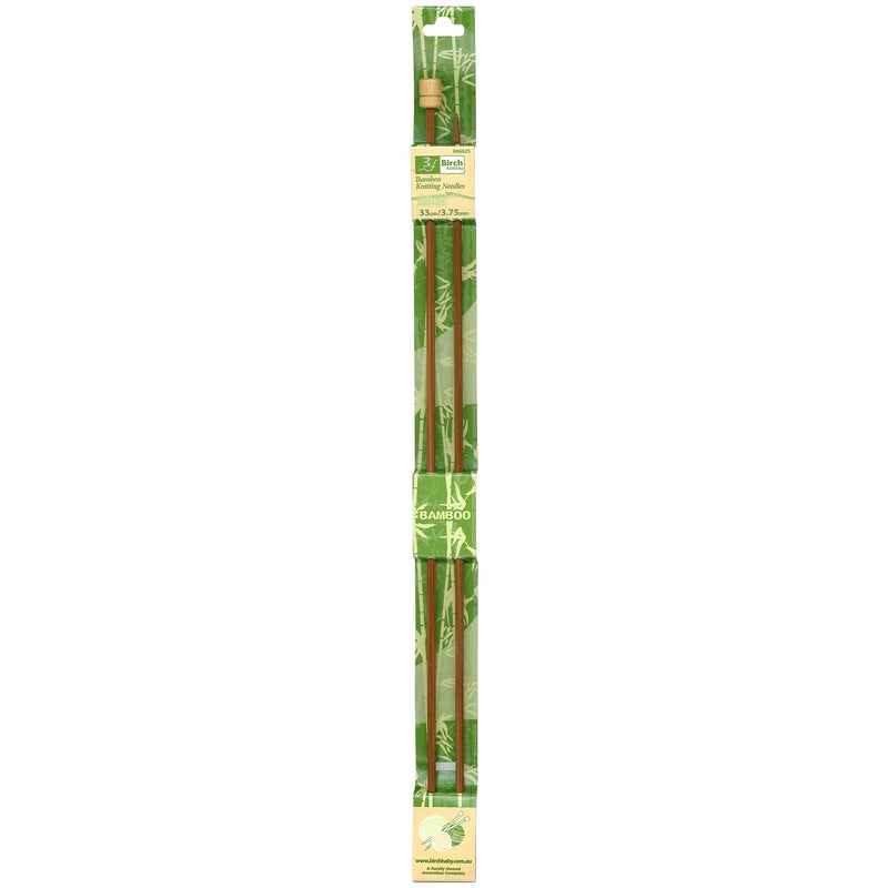 Birch Bamboo Single Point Knitting Needles - 33cm