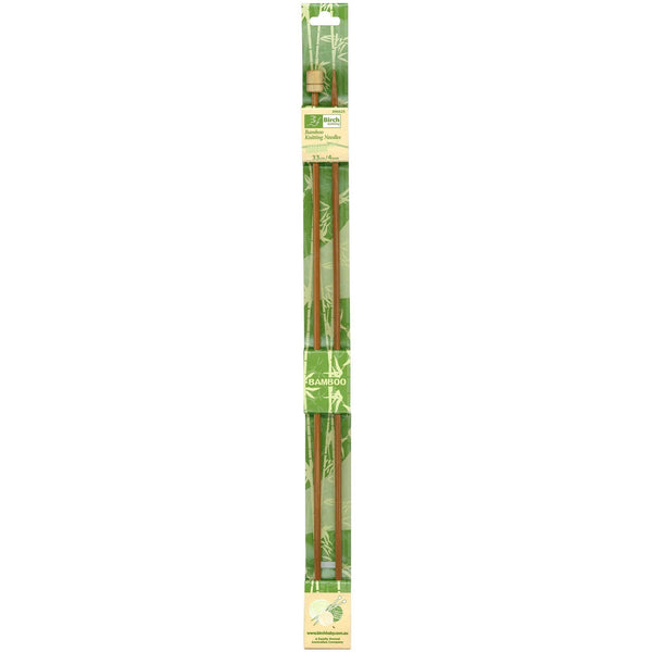 Birch Bamboo Single Point Knitting Needles - 33cm