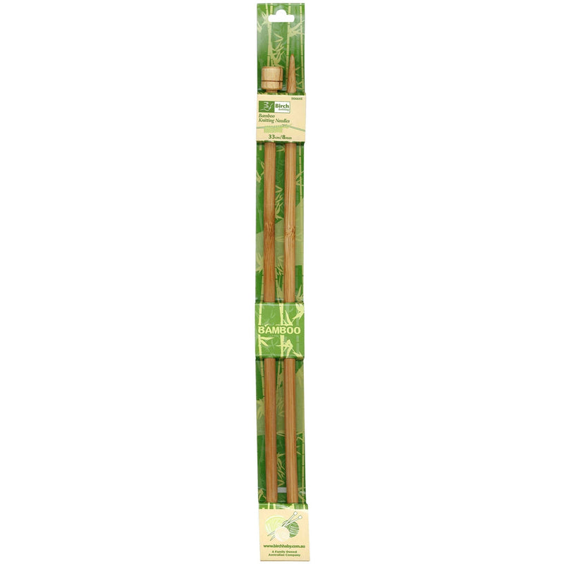 Birch Bamboo Single Point Knitting Needles - 33cm