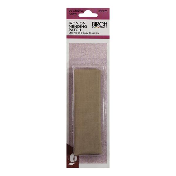 Birch Iron On Fabric Mending Patch - Choose Your Colour