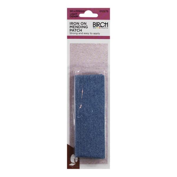 Birch Iron On Fabric Mending Patch - Choose Your Colour