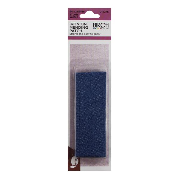 Birch Iron On Fabric Mending Patch - Choose Your Colour