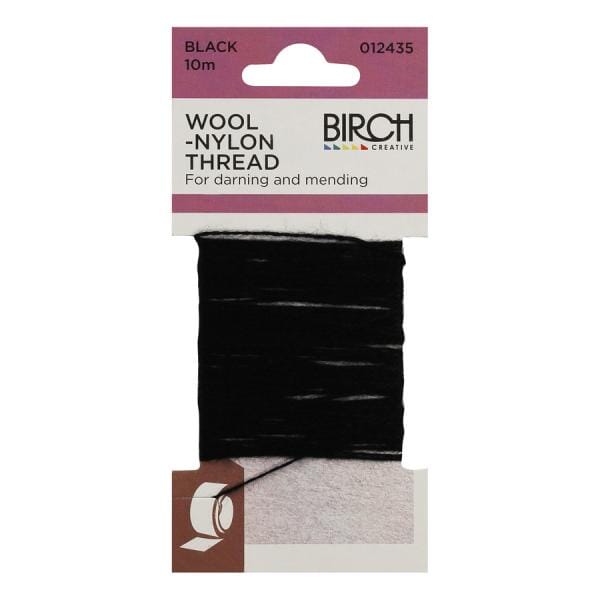 Birch 10m Wool-Nylon Mending Thread - Choose Your Colour