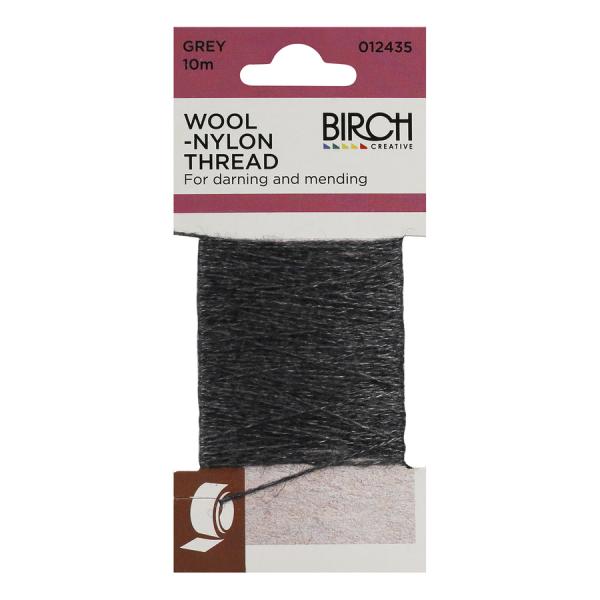 Birch 10m Wool-Nylon Mending Thread - Choose Your Colour